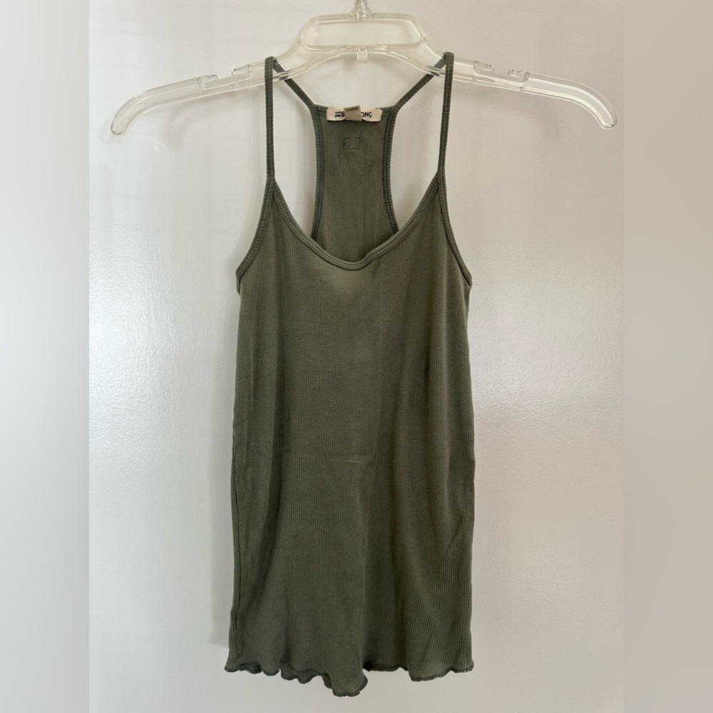 Billabong Olive Green Women's Tank Top. Size Small.